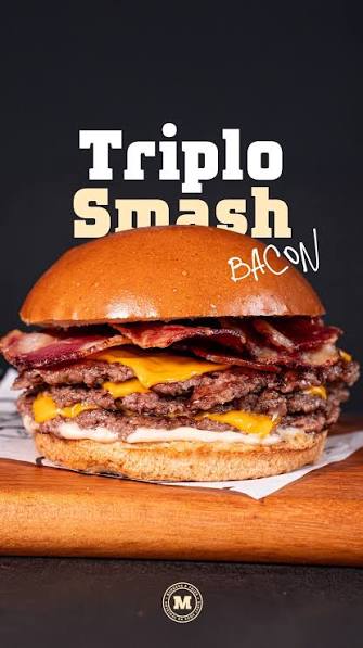 Smash Burger Triplo Bacon